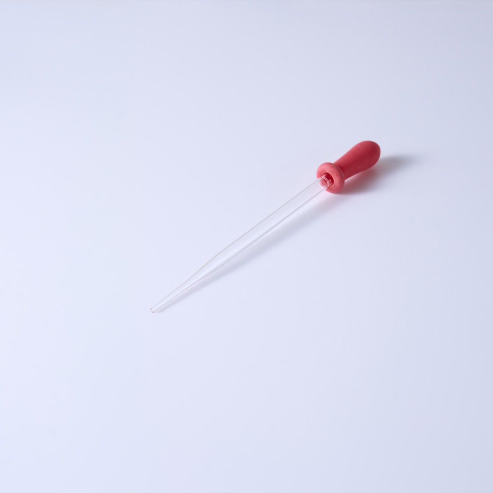 リカシツ 硝子スポイト1ml 赤スポイト