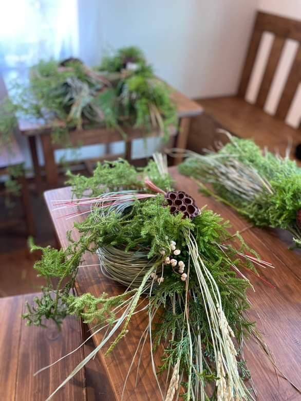 【12/20(金)開催】　レモングラスのしめ縄リースづくり