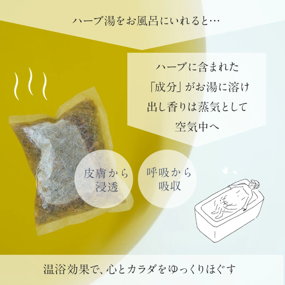 熱湯で“濃く”作る ハーブのお風呂